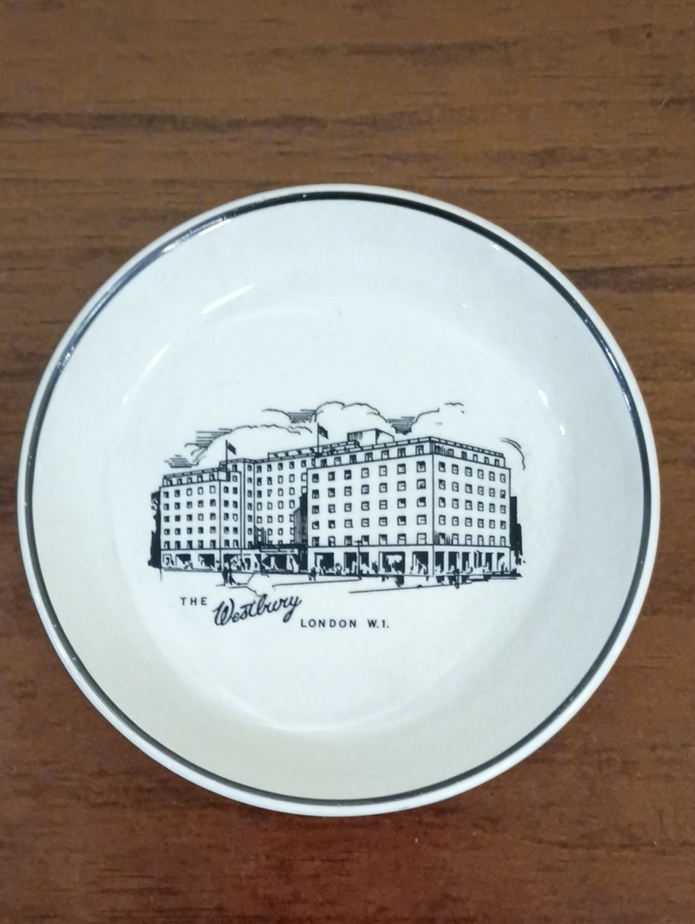 The Westbury Hotel, London, Trinket Dish - Vintage 60s - Picture 1 of 8